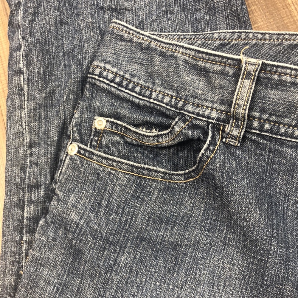 Chicos Platinum Jeans Bling Gem Pockets Medium Wash Mid Rise Womens 2.5 14 - Picture 3 of 8